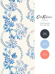 Cath Kidston Blue and White Road Floral 10M Wallpaper - Image 6 of 6