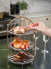 Artesa Gold Bird Cage Afternoon Tea Stand - Image 1 of 6