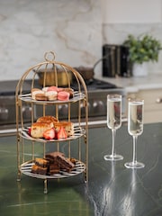 Artesa Gold Bird Cage Afternoon Tea Stand - Image 3 of 6