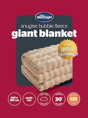 Silentnight Natural Bubble Fleece Giant Blanket - Image 9 of 9