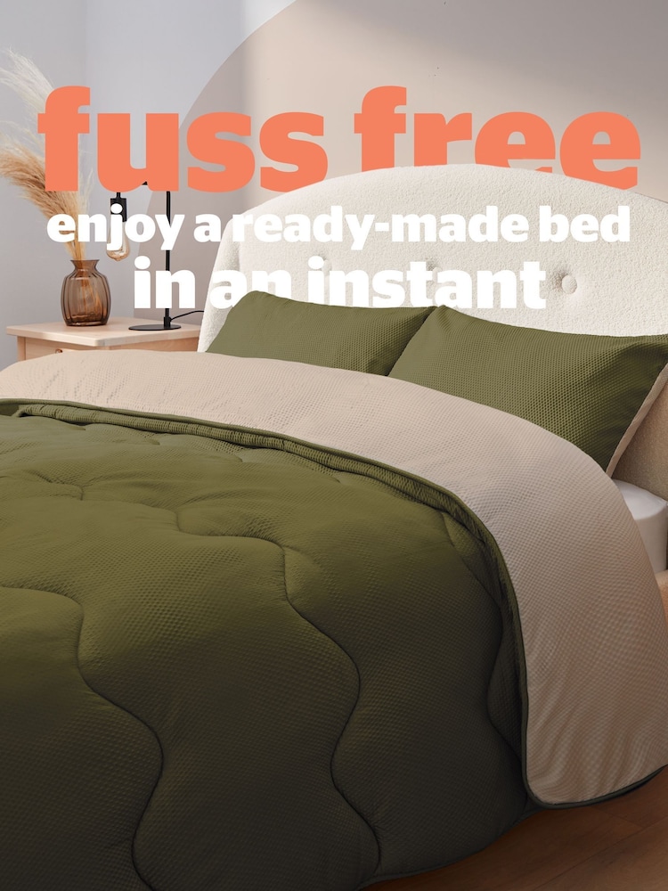 Silentnight Set of 10 Seersucker Coverless Duvet And Pillowcases Tog - Image 2 of 8 Silentnight Set of 10 Seersucker Coverless Duvet And Pillowcases Tog - Image 2 of 8