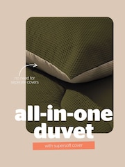 Silentnight Set of 10 10.5 Tog Seersucker Coverless Duvet And Pillowcase Set - Image 3 of 8