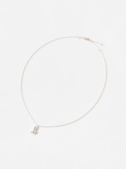 Oliver Bonas Silver Tone Cowboy Boot Charm Pendant Necklace - Image 2 of 4