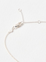 Oliver Bonas Silver Tone Cowboy Boot Charm Pendant Necklace - Image 3 of 4