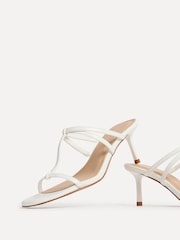 Linzi White Westside T-Bar Mule Heeled Sandals - Image 5 of 5