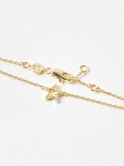 Oliver Bonas Gold Tone Akira Cubic Zirconia Star Charm Chain Bracelet - Image 3 of 4