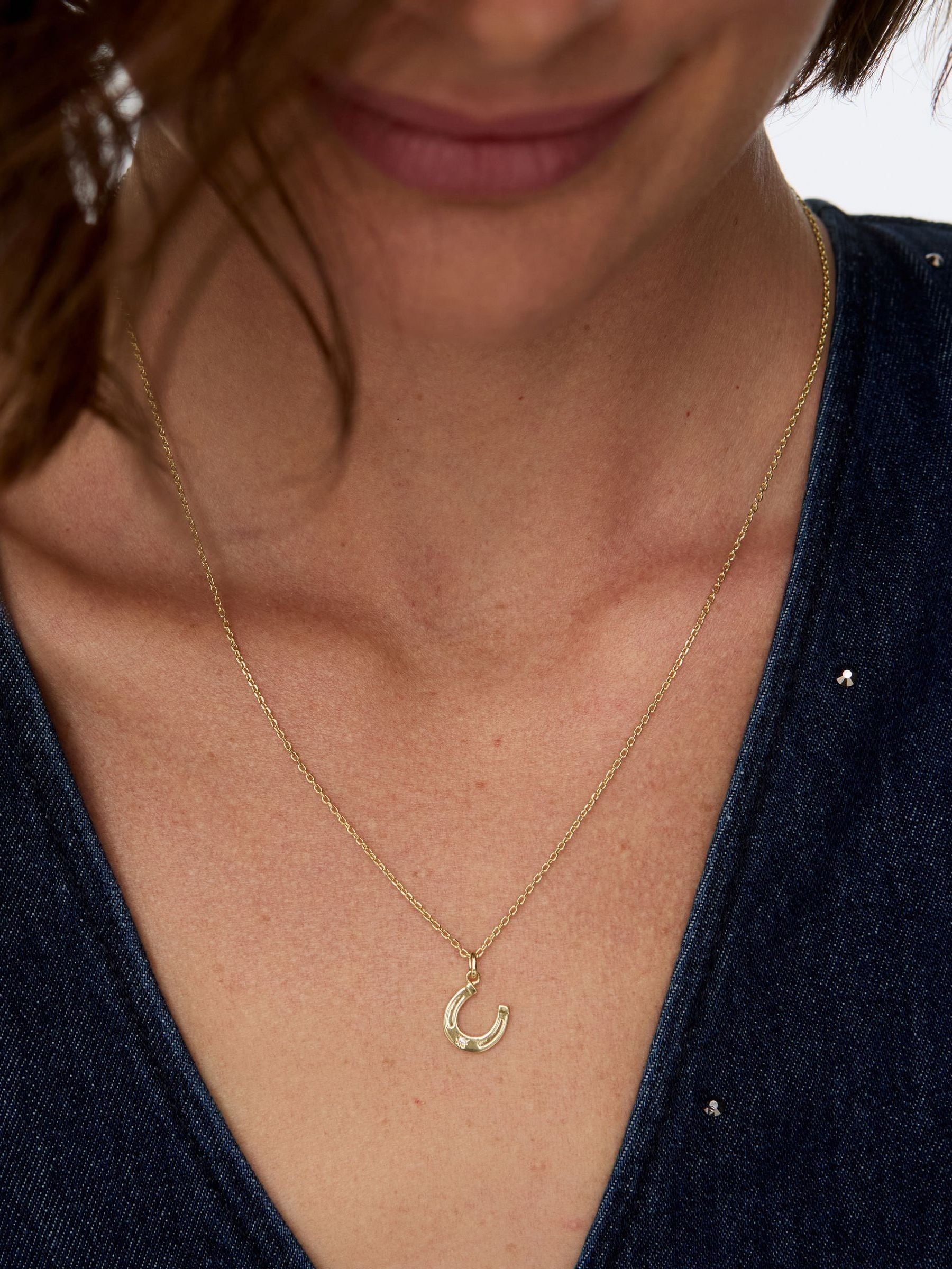 Buy Oliver Bonas Gold Tone Bonnie Horseshoe & Cubic Zirconia Star