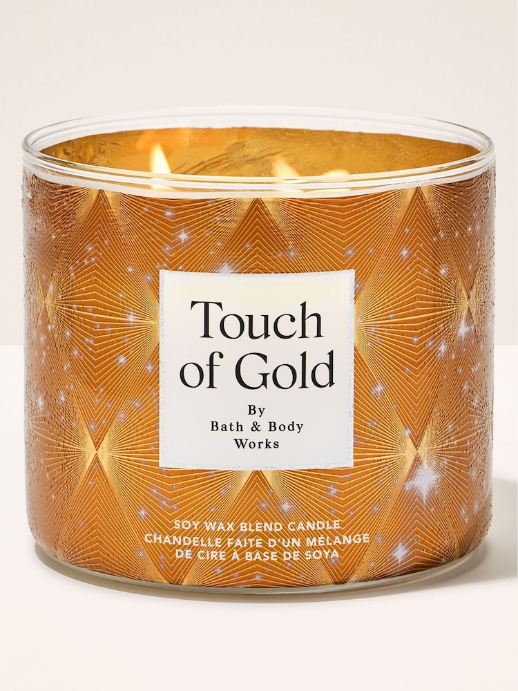 Bath & Body Works Touch of Gold 3-Wick Candle 411g - Image 1 of 1 Bath & Body Works Touch of Gold 3-Wick Candle 411g - Image 1 of 1