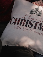 Personalised Tartan Christmas Cushion by Solesmith - Image 2 of 2