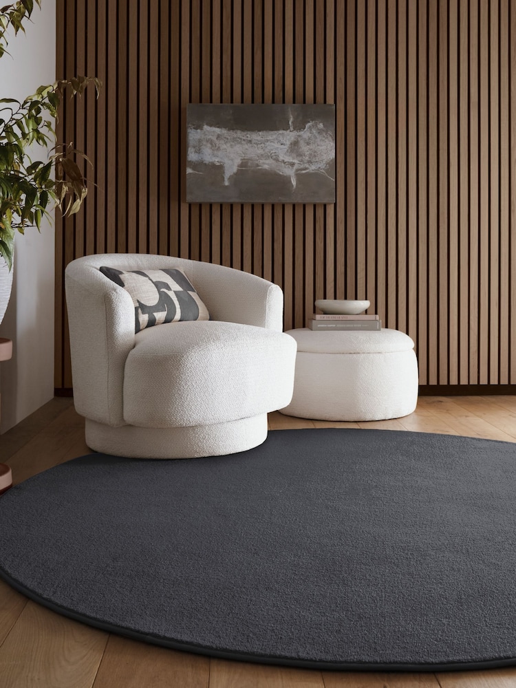 Hug Rug Charcoal Sense Circle Rug - Image 1 of 4 Hug Rug Charcoal Sense Circle Rug - Image 1 of 4