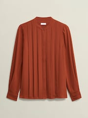 Hobbs Orange Arizona Blouse - Image 4 of 4