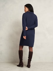 Hobbs Blue Audrey Knitted Dress - Image 2 of 4