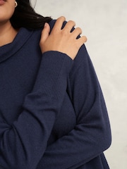 Hobbs Blue Audrey Knitted Dress - Image 3 of 4