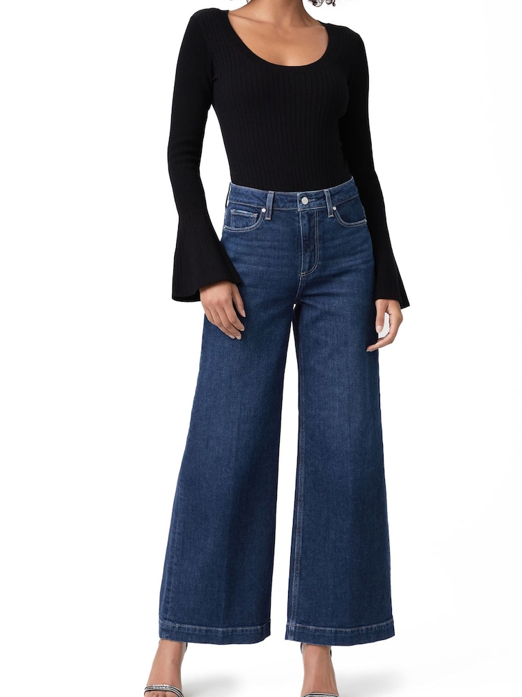 أزرق سماوي - جينز رِجل واسعة Harper 30بوصة من Paige - صورة 1 من 4 أزرق سماوي - جينز رِجل واسعة Harper 30بوصة من Paige - صورة 1 من 4