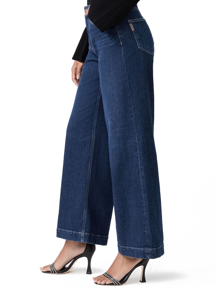 أزرق سماوي - جينز رِجل واسعة Harper 30بوصة من Paige - صورة 4 من 4 أزرق سماوي - جينز رِجل واسعة Harper 30بوصة من Paige - صورة 4 من 4