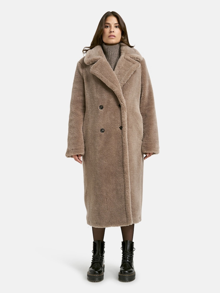 Smith & Soul Brown Teddy Faux Fur Coat - Image 1 of 5