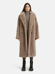 Smith & Soul Brown Teddy Faux Fur Coat - Image 2 of 5