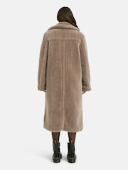 Smith & Soul Brown Teddy Faux Fur Coat - Image 3 of 5