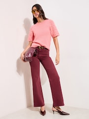 Rot - Friends Like These Everyday Weite Jeans mit weitem Bein - Bild 4 von 5