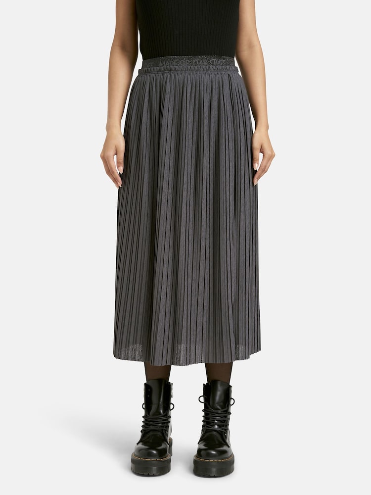 Smith & Soul Grey Pleated Skirt - Image 1 of 4 Smith & Soul Grey Pleated Skirt - Image 1 of 4