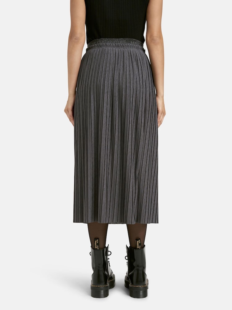 Smith & Soul Grey Pleated Skirt - Image 2 of 4 Smith & Soul Grey Pleated Skirt - Image 2 of 4