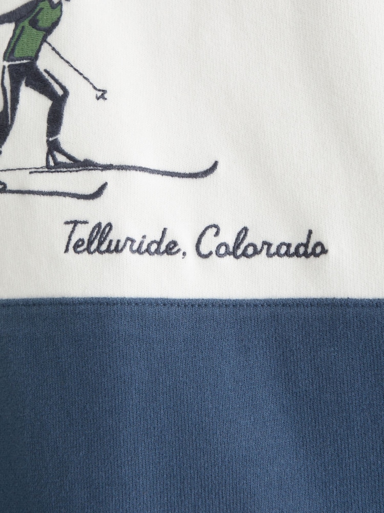 Abercrombie & Fitch Blue Long Sleeve Rugby Polo Shirt - Image 8 of 8