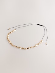 Gull Tone - Grovt perlesnorhalskjede - Bilde 3 av 5