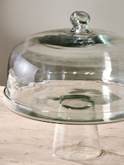 Nkuku Clear Banjara Glass Dome Cake Stand - Image 2 of 4