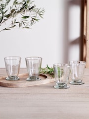 Nkuku Set of 4 Clear Minati Tumbler - Image 1 of 4