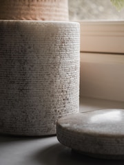 Nkuku Grey Asana Marble Storage Jar - Image 3 of 4