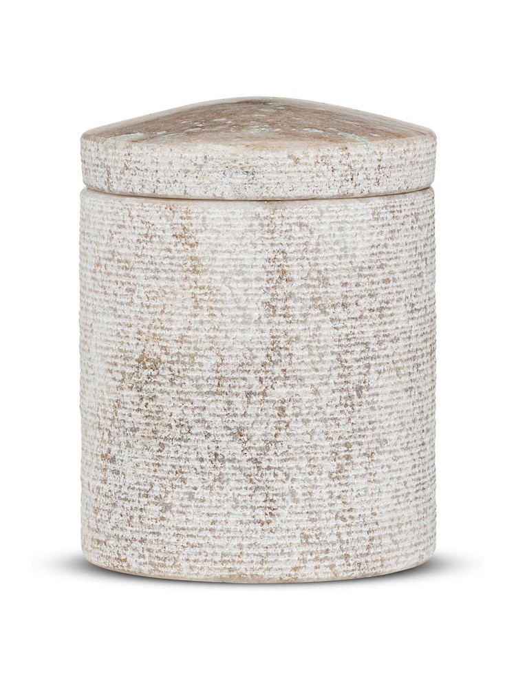 Nkuku Grey Asana Marble Storage Jar - Image 4 of 4