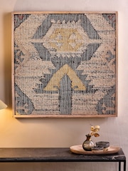 Nkuku Natural Pemali Handwoven Artwork Wall Art - Image 1 of 4