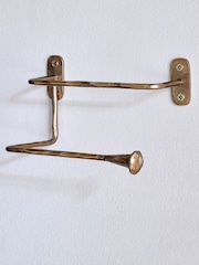 Nkuku Antique Brass Olani Toilet Roll Holder - Image 3 of 5