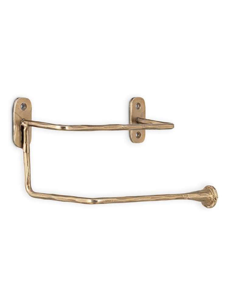 Nkuku Antique Brass Olani Toilet Roll Holder - Image 5 of 5