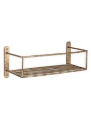 Nkuku Antique Brass Olani Bathroom Shelf - Image 4 of 5