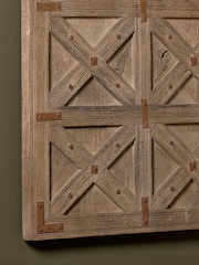 Nkuku Natural Gurdisha Reclaimed Wood Wall Art - Image 3 of 4