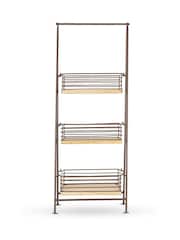 Nkuku Aged Brass Indore Mango Wood Caddy - Image 5 of 5