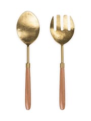 Nkuku Gold Soni Salad Servers - Image 4 of 4