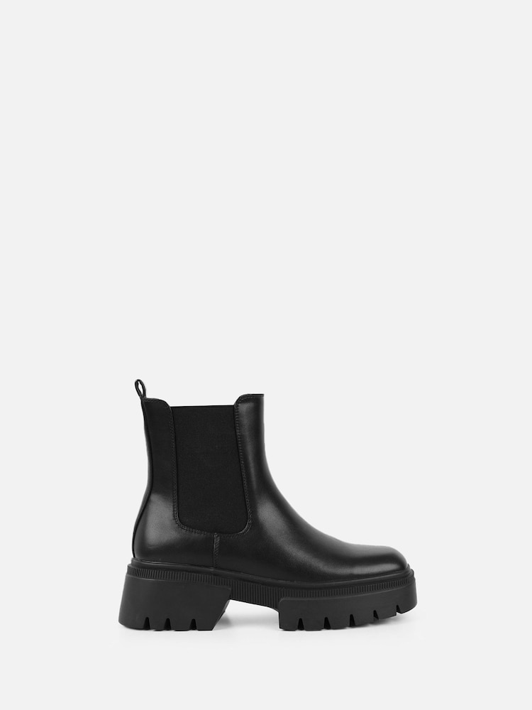 Simmi London Black Judd Chunky Chelsea Boots - Image 2 of 4