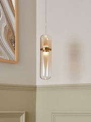 Visconte by BHS Bjorn LED Glass Pendant Light - Image 1 of 9