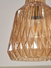 Visconte by BHS Mikael Glass Pendant Ceiling Light - Image 3 of 9