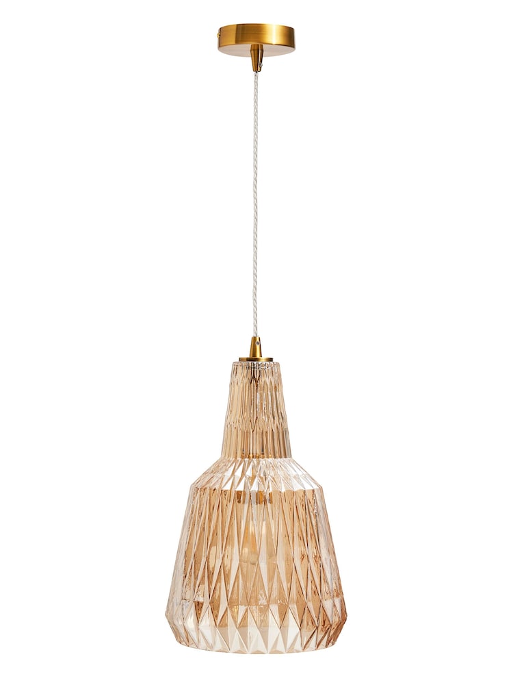 Visconte by BHS Mikael Glass Pendant Ceiling Light - Image 9 of 9