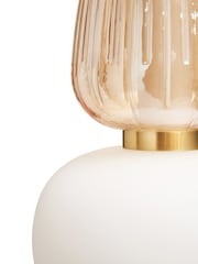 Visconte by BHS Satin Brass Edvin Glass Pendant - Image 6 of 9