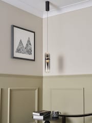 Visconte by BHS Smoke Grey Bjorn LED Glass Pendant Light - Image 3 of 9