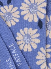 FatFace Blue Daisy Socks - Image 2 of 2