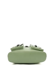 Gucci Green Bamboo Backpack - Image 4 of 7