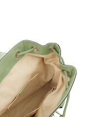 Gucci Green Bamboo Backpack - Image 6 of 7