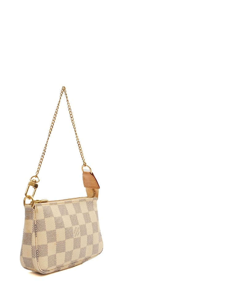 Louis Vuitton Natural Damier Azur Mini Pochette Accessoires Mini Bag - Image 2 of 6