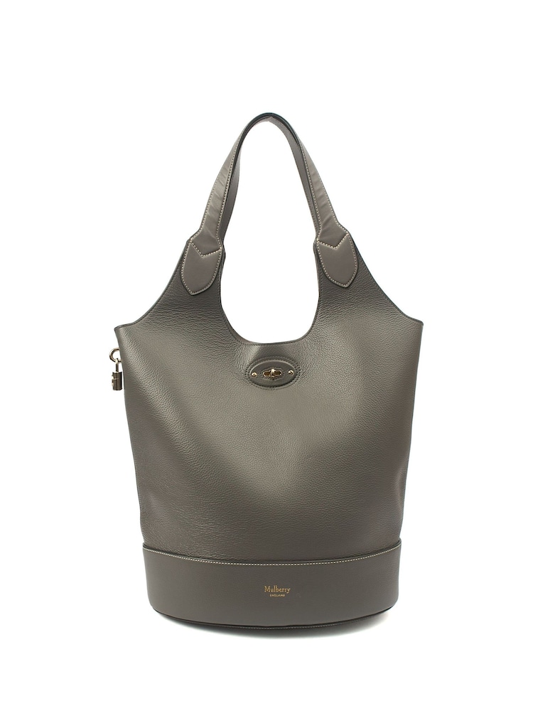 The Handbag Clinic Grey Mulberry Charcoal Lily Tote - Image 1 of 7 The Handbag Clinic Grey Mulberry Charcoal Lily Tote - Image 1 of 7