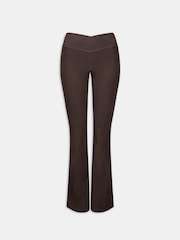 TALA Dark Brown Flare DayFlex Wrap High Waisted Leggings - Image 3 of 3